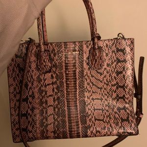 MICHAEL Michael Kors Mercer Large Snakeskin Tote